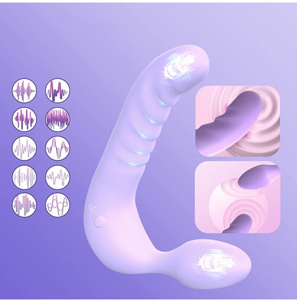 MAKJ - WeiSA Double Head Dragon Vibrator (Smart APP Model - Chargeable)